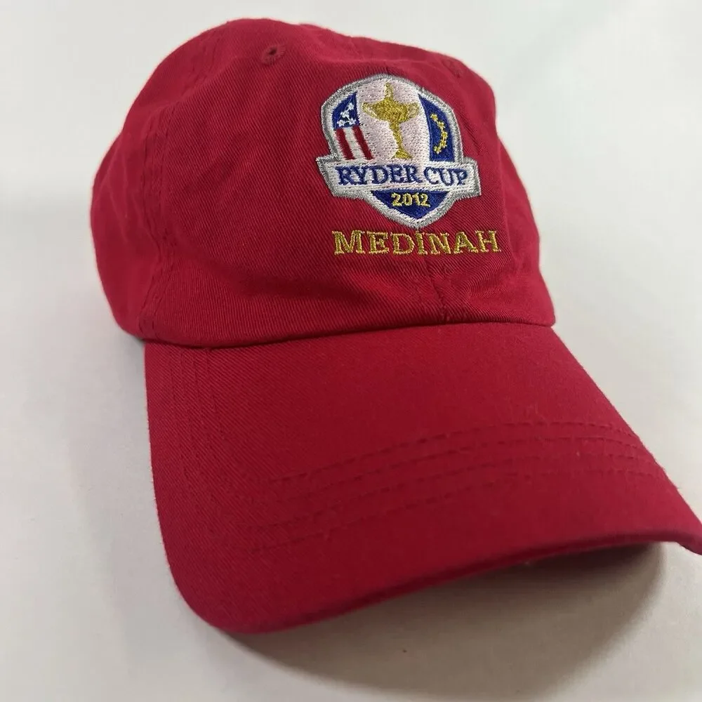 2012 Ryder Cup Medinah Red Golf Hat Cap Adjustable ML Caps USA Europe